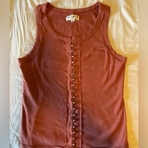 Idyllwind tank top size XL burnt red orange